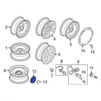 New OEM Wheel Cap Fits, 2015-2017, 2022-2024 Ford Expedition - Part # FL3Z1130J