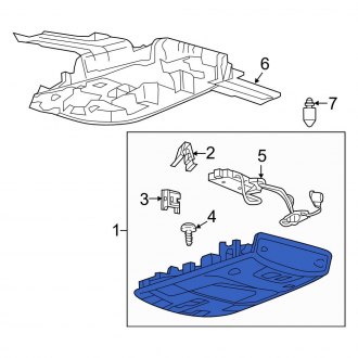 New OEM Upper Overhead Console Fits, 2015-2020 Ford F-150 - Part # FL3Z18519A70JAZ