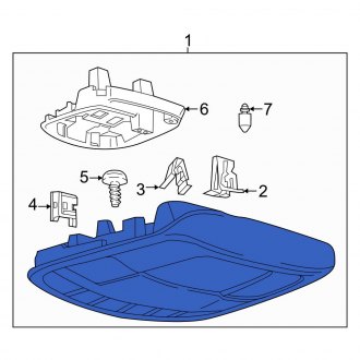 New OEM Upper Overhead Console Fits, 2015-2020 Ford F-150 - Part # DS7Z54519A70ER