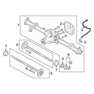 New OEM Rear Differential Vent Hose Fits, 2015-2020 Ford F-150 - Part # HL3Z4A058B
