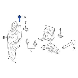 New OEM Lower Bumper Impact Bar Bolt Fits, 2022-2024 Ford E-Transit - Part # W505434S439