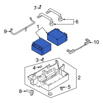 New OEM Vehicle Battery Fits, 2018-2022 Ford F-150 - Part # BAGM49H8