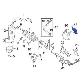 New OEM Vacuum Pump Gasket Fits, 2021-2022 Ford F-150 - Part # 9H2Z2A572A