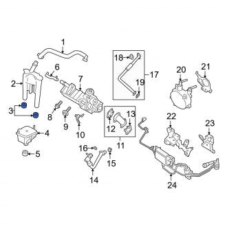 New OEM Vapor Canister Purge Valve Assembly Gasket Fits, 2019-2022 Ford F-150 - Part # 4S7Z6870A