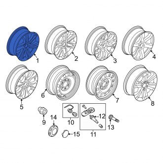 New OEM Wheel Fits, 2021-2023 Ford F-150 - Part # ML3Z1007BA