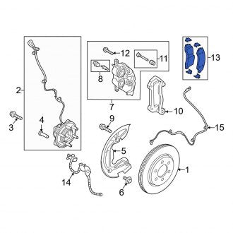 New OEM Rear Disc Brake Pad Set Fits, 2021-2024 Ford F-150 - Part # ML3Z2200C