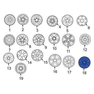 New OEM Wheel Fits, 1999 Ford Expedition - Part # XL3Z1007CB