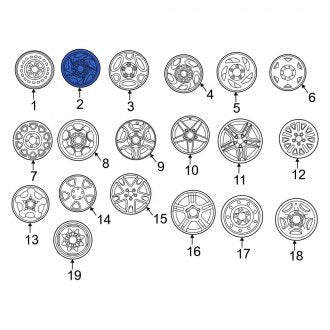 New OEM Wheel Fits, 2001-2002 Ford Expedition - Part # YL1Z1007FA