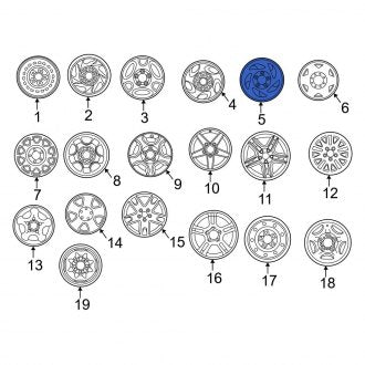 New OEM Wheel Fits, 1998 Ford F-150 - Part # F75Z1007EC