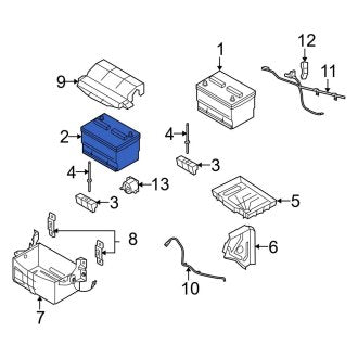 New OEM Vehicle Battery Fits, 2008 Ford E-series - Part # BH65DC