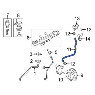 New OEM Vacuum Hose Fits, 2008-2010 Ford E-series - Part # 381298SX03A