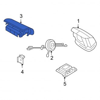 New OEM Upper Instrument Panel Air Bag Fits, 2009-2019, 2021-2024 Ford E-series - Part # 9C2Z15044A74AB