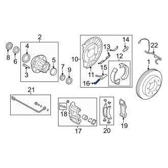 New OEM Rear Disc Brake Pad Set Fits, 2008-2019, 2021-2024 Ford E-series - Part # 8C2Z2200A