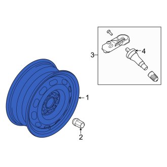 New OEM Wheel Fits, 2010-2013 Ford Transit Connect - Part # 2T1Z1007B