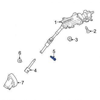 New OEM Upper Steering Column U-Joint Bolt Fits, 2010-2013 Ford Transit Connect - Part # W706229S442