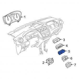 New OEM Window Defroster Switch Fits, 2010-2013 Ford Transit Connect - Part # 9T1Z18C621C