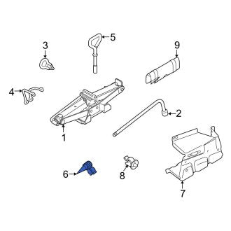 New OEM Wheel Lug Wrench Bracket Fits, 2010-2018 Ford Transit Connect - Part # 3T1Z9917081A