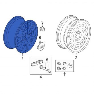 New OEM Wheel Fits, 2014-2023 Ford Transit Connect - Part # DT1Z1007F