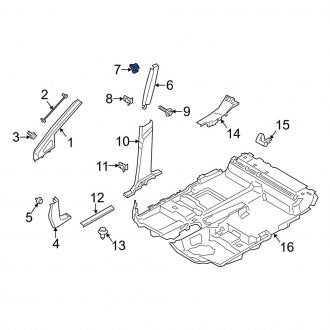 New OEM Lower Door Interior Trim Panel Retainer Fits, 2013-2018 Ford C-MAX - Part # W710338S403