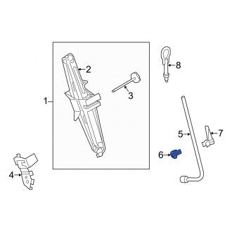 New OEM Wheel Lug Wrench Bracket Fits, 2014-2018 Ford Transit Connect - Part # W717533S300