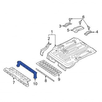 New OEM Rear Floor Pan Reinforcement Fits, 2014-2023 Ford Transit Connect - Part # DT1Z61111K48A