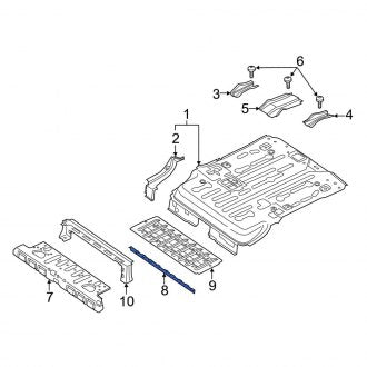 New OEM Rear Forward Floor Pan Bracket Fits, 2014-2023 Ford Transit Connect - Part # DT1Z6111248A