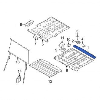 New OEM Rear Door Sill Plate Fits, 2014-2023 Ford Transit Connect - Part # DT1Z6140374CE