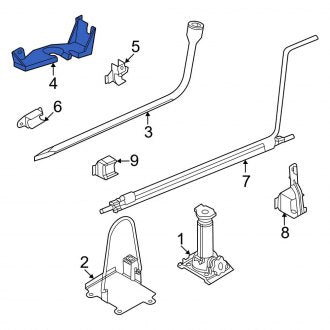 New OEM Wheel Lug Wrench Bracket Fits, 2015-2019, 2021-2024 Ford E-series - Part # F2UZ17A038B