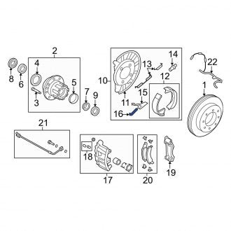 New OEM Rear Disc Brake Pad Set Fits, 2008-2019, 2021-2024 Ford E-series - Part # 8C2Z2200B