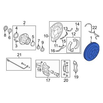 New OEM Rear Disc Brake Rotor Fits, 2008-2019, 2021-2024 Ford E-series - Part # NC2Z2C026A