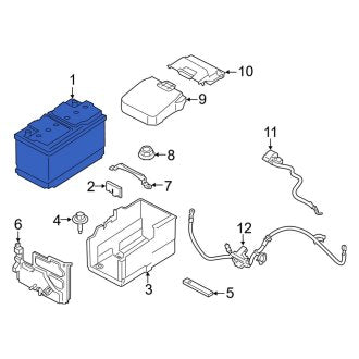 New OEM Vehicle Battery Fits, 1995-2000 Ford Contour - Part # BXT40R