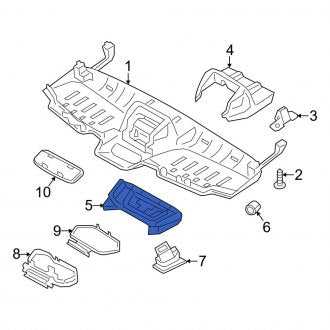 New OEM Upper Inner Console Panel Fits, 2014-2023 Ford Transit Connect - Part # KT1Z78519B42AB