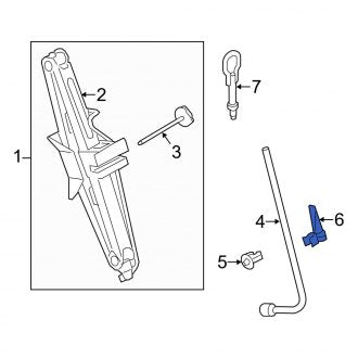 New OEM Wheel Lug Wrench Bracket Fits, 2019-2023 Ford Transit Connect - Part # KT1Z9917081A