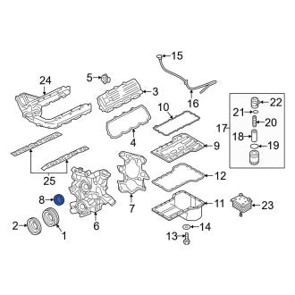 New OEM Rear Engine Crankshaft Seal Fits, 2004-2010 Ford E-series - Part # 3C3Z6701B