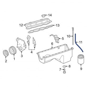 New OEM Upper Engine Oil Dipstick Tube Fits, 1992-1994 Ford E-series - Part # E8UZ6754A