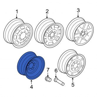 New OEM Wheel Fits, 2005-2007 Ford E-series - Part # 4C2Z1015AA