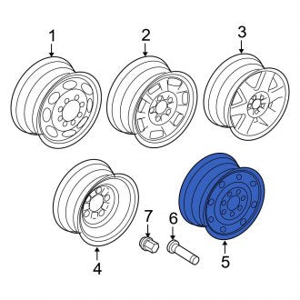 New OEM Wheel Fits, 2005-2007 Ford E-series - Part # 4C2Z1007AB