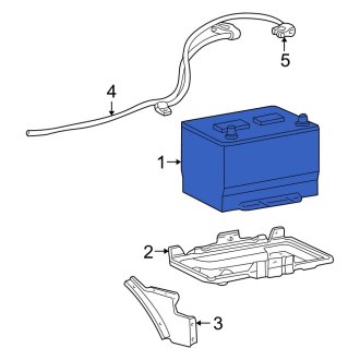 New OEM Vehicle Battery Fits, 1992-2008, 2012-2019, 2021-2024 Ford E-series - Part # BXT65850