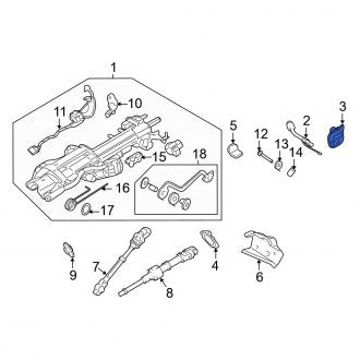 New OEM Upper Steering Column Shaft Seal Fits, 2003-2006 Ford Expedition - Part # 1L2Z3513AA