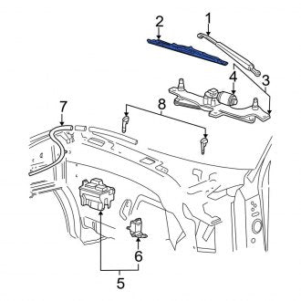 New OEM Windshield Wiper Blade Fits, 2003 Ford Expedition - Part # 1S7Z17528BA