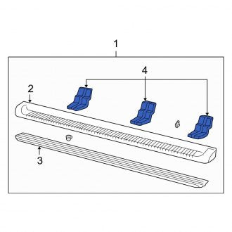 New OEM Front Center Running Board Mounting Bracket Fits, 2001-2006 Ford Expedition - Part # 1L1Z16474AAA