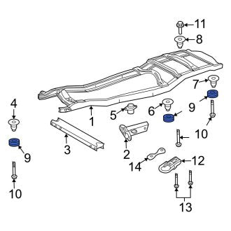 New OEM Lower Body Mount Cushion Fits, 2007-2017 Ford Expedition - Part # 7L1Z1000155KA