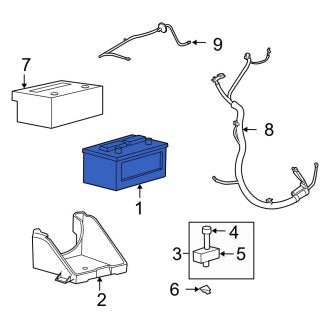 New OEM Vehicle Battery Fits, 2003-2004, 2008-2011 Ford Crown Victoria - Part # BXT65650