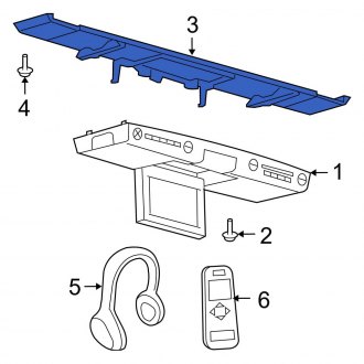 New OEM Video Monitor Bracket Fits, 2007 Ford Expedition - Part # 7L1Z78519K22B