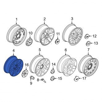 New OEM Wheel Fits, 2015-2017 Ford Expedition - Part # FL1Z1007C