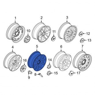 New OEM Wheel Fits, 2011-2014 Ford Expedition - Part # 9L3Z1007F