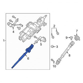 New OEM Upper Steering Shaft Fits, 2015-2017 Ford Expedition - Part # FL1Z3E751C