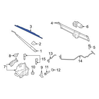 New OEM Windshield Wiper Blade Fits, 2017 Ford Expedition - Part # 8L1Z17528C