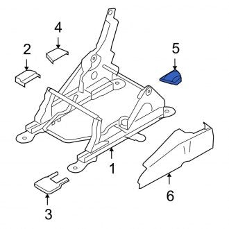New 2012-2014 Ford Expedition Front Right Seat Track Cover, Part # 7L1Z7862162CA