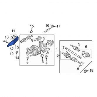 New OEM Rear Differential Mount Fits, 2007-2017 Ford Expedition - Part # 8L1Z4612A